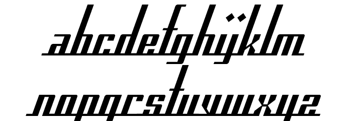 SF Americana Dreams Font LOWERCASE