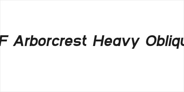 SF Arborcrest Heavy Oblique Logo