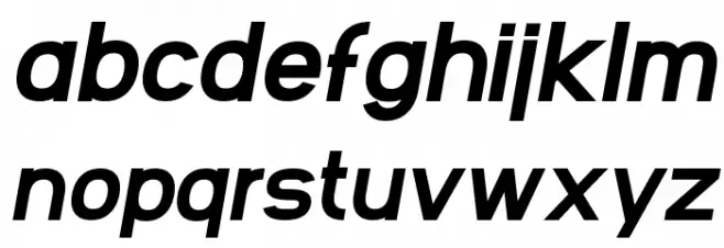 SF Arborcrest Heavy Oblique フォント 小文字