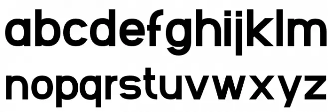 SF Arborcrest Heavy Schriftart Kleinbuchstaben