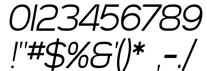 SF Arborcrest Light Oblique Font OTHER CHARS