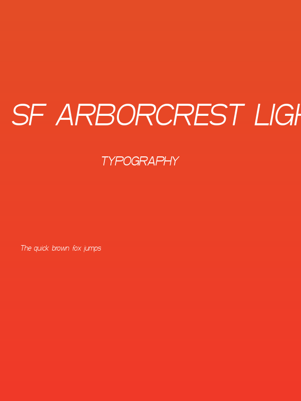 SF Arborcrest Light Oblique Poster