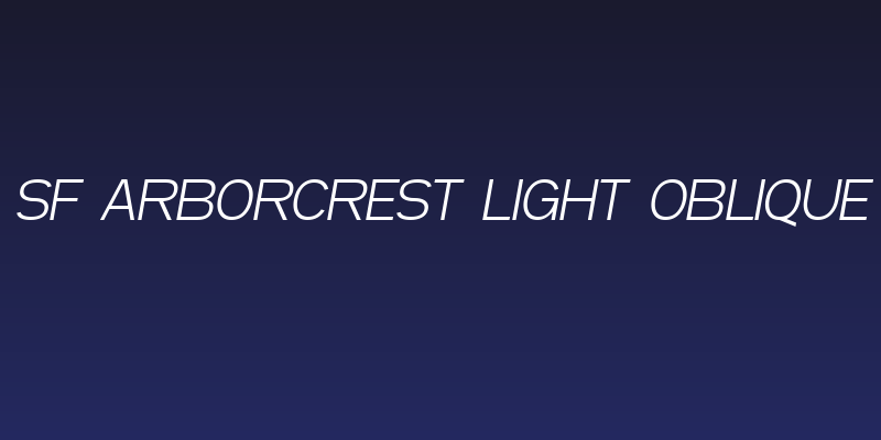 SF Arborcrest Light Oblique Social Header
