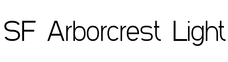 SF Arborcrest Light Font