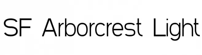 SF Arborcrest Light  Free Fonts Download