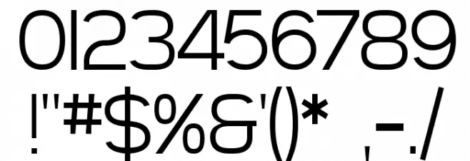 SF Arborcrest Light Font OTHER CHARS