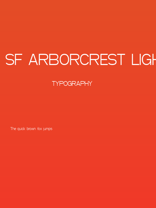 SF Arborcrest Light Poster