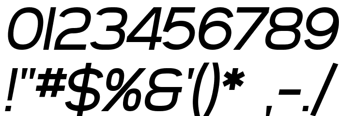 SF Arborcrest Medium Oblique Font OTHER CHARS