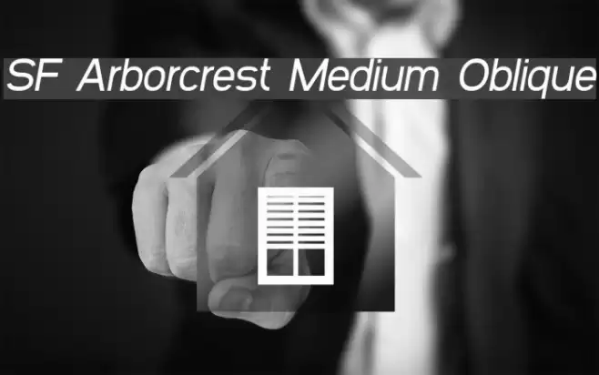 SF Arborcrest Medium Oblique خط examples