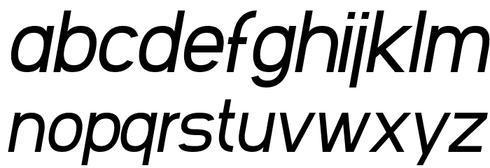 SF Arborcrest Medium Oblique Font LOWERCASE