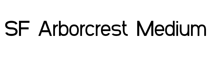 SF Arborcrest Medium Font