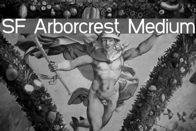 SF Arborcrest Medium Font examples