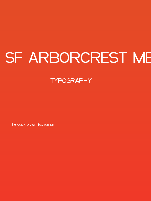 SF Arborcrest Medium Poster