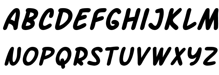 SF Arch Rival Bold Italic Font LOWERCASE