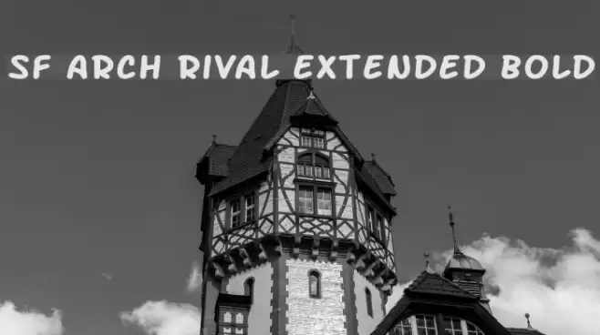 SF Arch Rival Extended Bold フォント examples