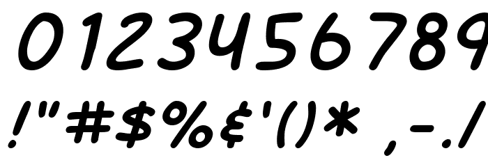 SF Arch Rival Italic Font OTHER CHARS