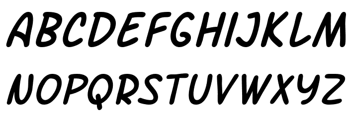 SF Arch Rival Italic Font LOWERCASE