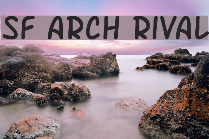 SF Arch Rival Font examples