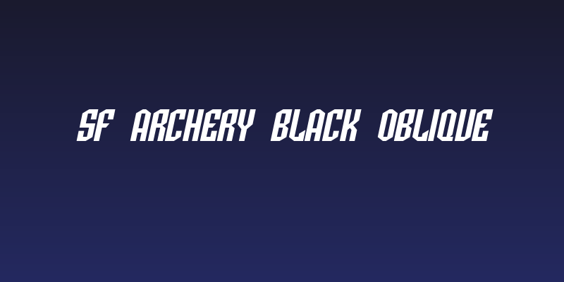 SF Archery Black Oblique Social Header