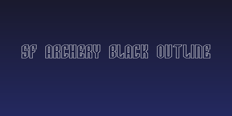 SF Archery Black Outline Social Header