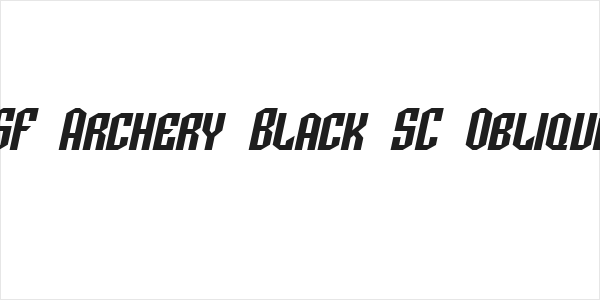 SF Archery Black SC Oblique Logo