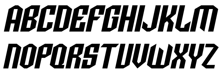 SF Archery Black SC Oblique Font LOWERCASE