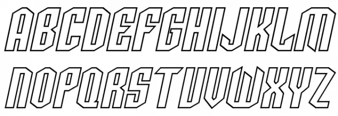 SF Archery Black SC Outline Oblique Schriftart Groß