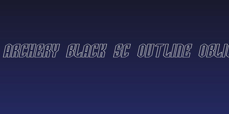 SF Archery Black SC Outline Oblique Social Header