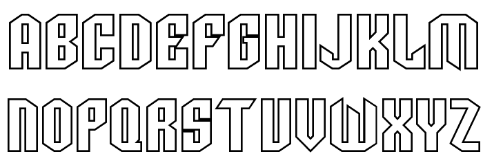 SF Archery Black SC Outline Font LOWERCASE