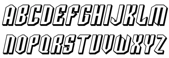 SF Archery Black SC Shaded Oblique Schriftart Groß