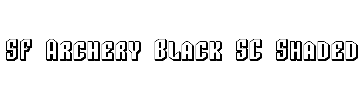 SF Archery Black SC Shaded  免费字体下载