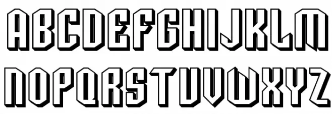 SF Archery Black SC Shaded Schriftart Groß
