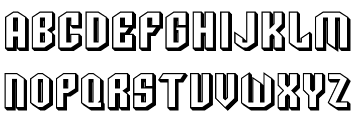 SF Archery Black SC Shaded Font LOWERCASE