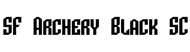 SF Archery Black SC Font