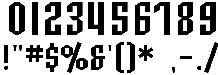 SF Archery Black SC Font OTHER CHARS