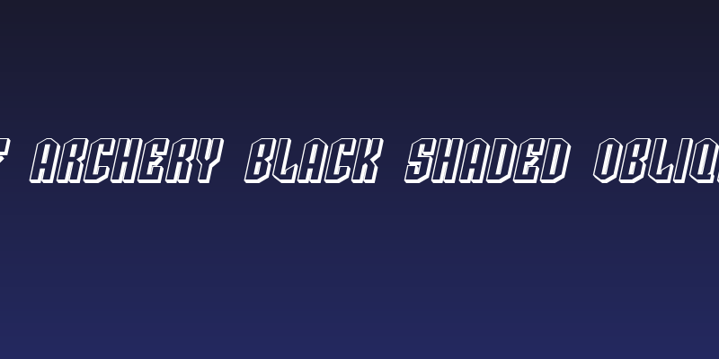 SF Archery Black Shaded Oblique Social Header