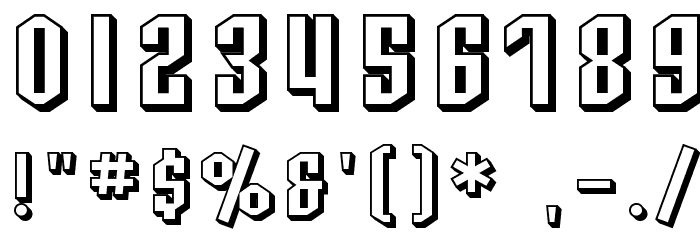 SF Archery Black Shaded Font OTHER CHARS