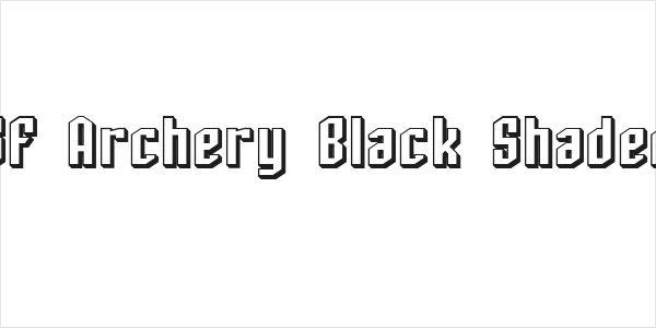 SF Archery Black Shaded Logo