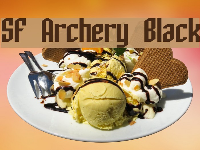 SF Archery Black Font examples