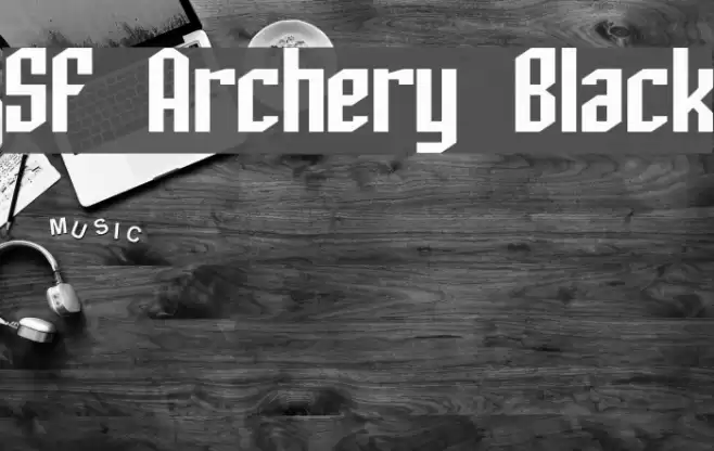 SF Archery Black Font examples