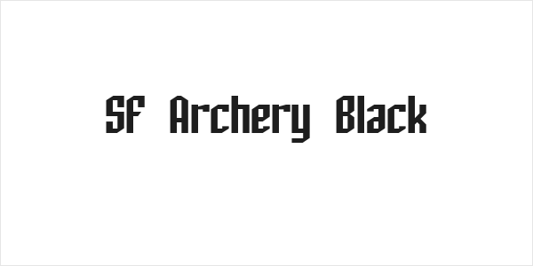 SF Archery Black Logo