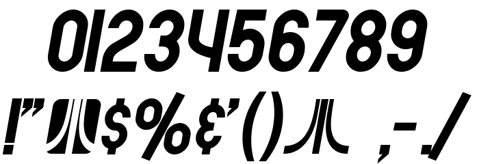 SF Atarian System Bold Italic Font OTHER CHARS