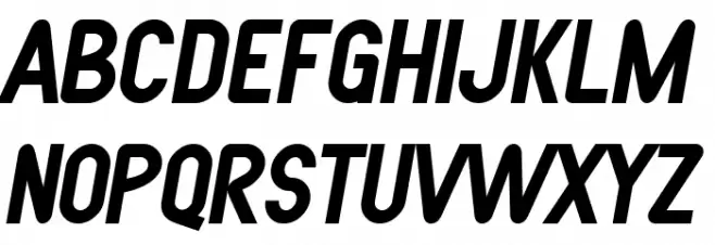 SF Atarian System Bold Italic Schriftart Groß