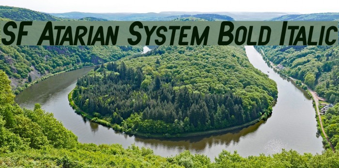 SF Atarian System Bold Italic Font examples