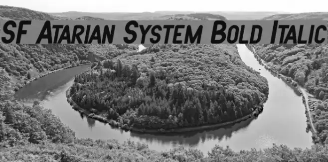 SF Atarian System Bold Italic フォント examples