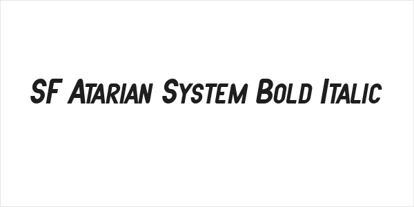 SF Atarian System Bold Italic Logo