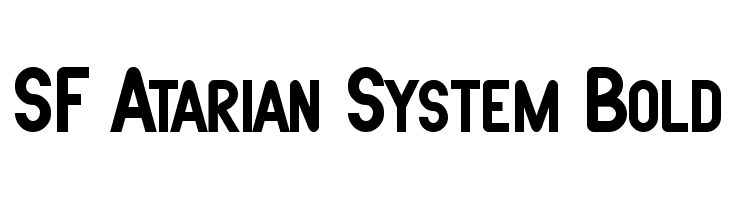 SF Atarian System Bold फ़ॉन्ट