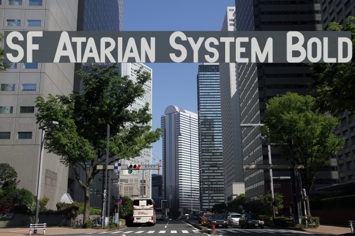 SF Atarian System Bold Font examples