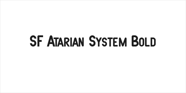 SF Atarian System Bold Logo