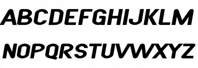 SF Atarian System Extended Bold Italic フォント 大文字